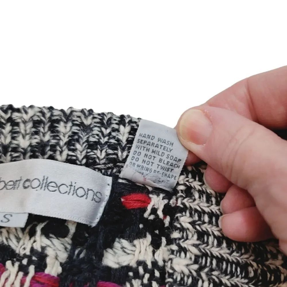 Vintage 80's Tony Lambert Collection Double Breasted Sweater Cardigan Size Small - Picture 11 of 14